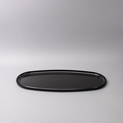 Platter Oval 42.5cm Black Lacquerware Glaze.