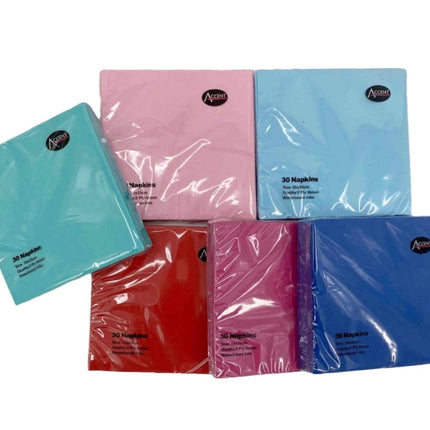 bulk 720 Pieces Coloured Napkin 2ply 33cm