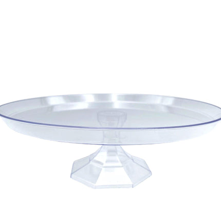 bulk 24 Clear Acrylic Cake Stand 26cm.