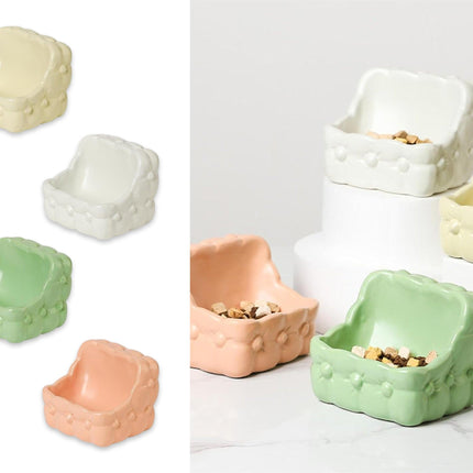 bulk 16 Pet Sofa Shaped Bowl 4 Asst 15x4cm.