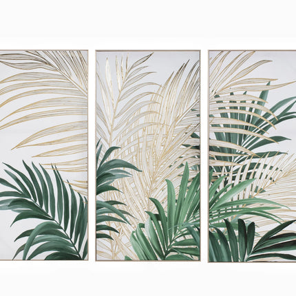 Bulk 3 Tropical Leave Wallart 50x100cm 3 Asst