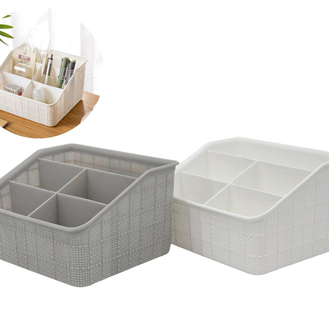 bulk 24 Plastic Multi Organiser 2 Asst 19x12cm.