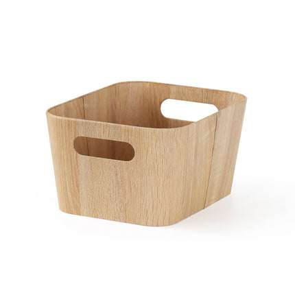 bulk 6 Woodgrain Look Storage Rectangle 23cm.