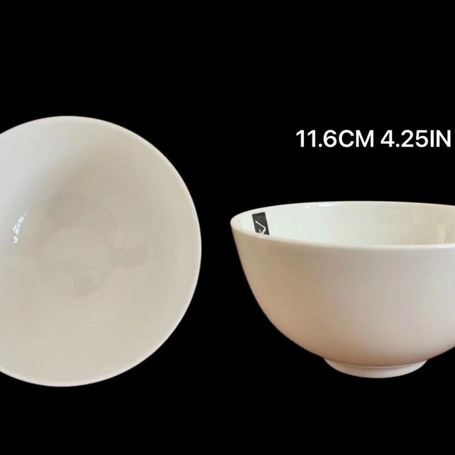 bulk 24 White Fine Bone China Bowl 4.25ln 11cm.