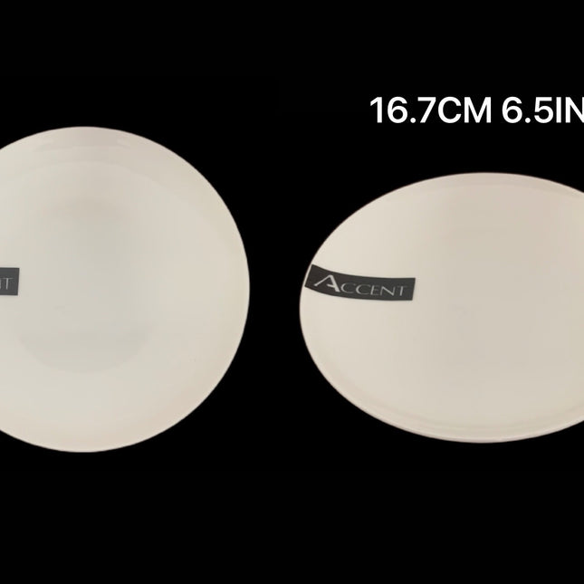 bulk 24 White Bone China Side Plate 17x2cm.