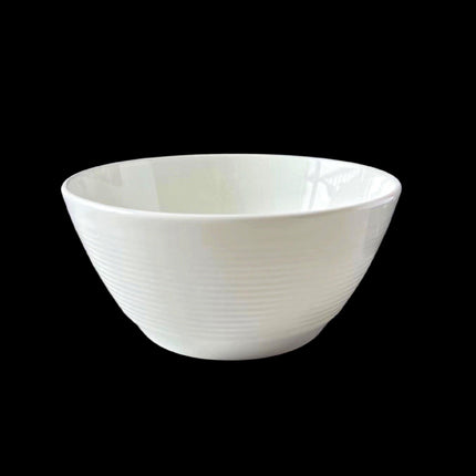 bulk 24 White Fine Bone China Embossed Bowl 16x7cm.