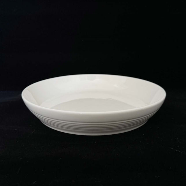 bulk 24 White Fine Bone China Embossed Side Plate 19cm.