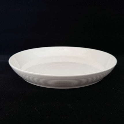 bulk 24 White Fine Bone China Embossed Side Plate 21cm.