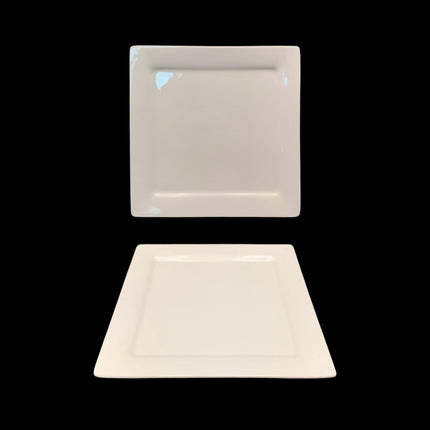 bulk 24 White New Bone China Square Side Plate 21cm.