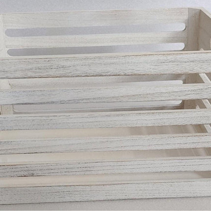 Wood Crates White Wash 40x22cm.