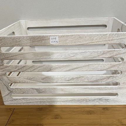 Wood Crates White Wash 40x22cm.