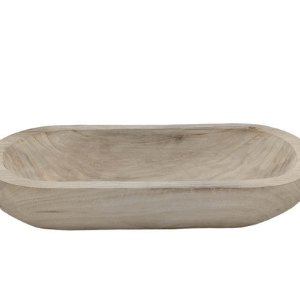 bulk 4 Wood Boat Tray Rectangle 45cm.