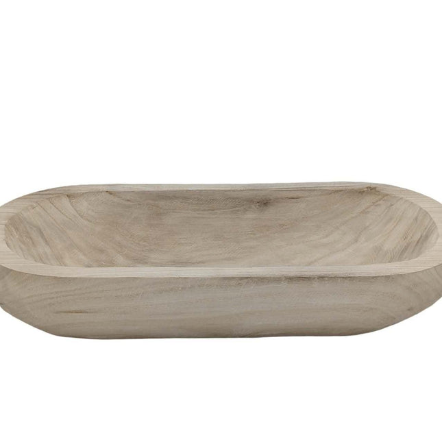 bulk 4 Wood Boat Tray Rectangle 45cm.