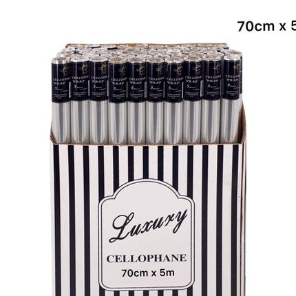 bulk 50 Cellophane 70cmx5m on 38mm Core.