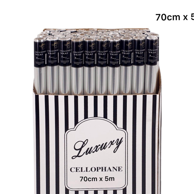 bulk 50 Cellophane 70cmx5m on 38mm Core.