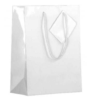 bulk 24 Jumbo Matte White Gift Bags 53cm.