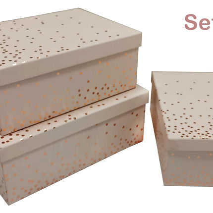 Bulk 2 Pink Gift Box Foiled Confetti Set set18 43x34x16cm