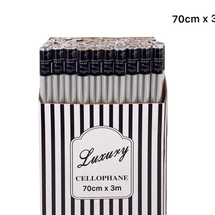 bulk 50 Cellophane 70cmx3m on 38mm Core.