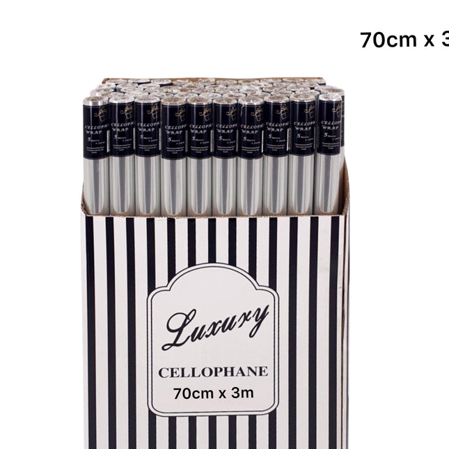 bulk 50 Cellophane 70cmx3m on 38mm Core.