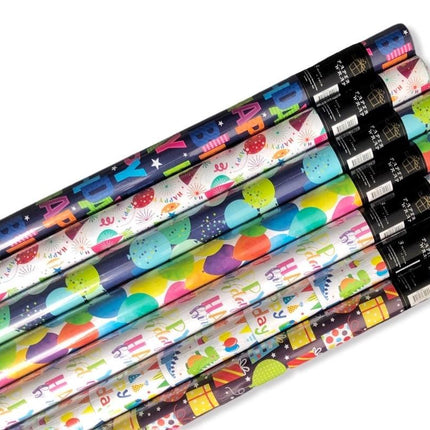 bulk 50 Happy Birthday Gift Wrap 70cm.