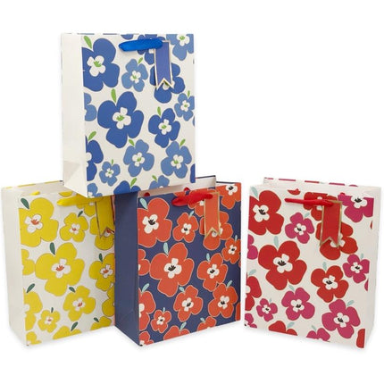 bulk 24 Small Accent Groovy Gift Bag Assorted 14cm.