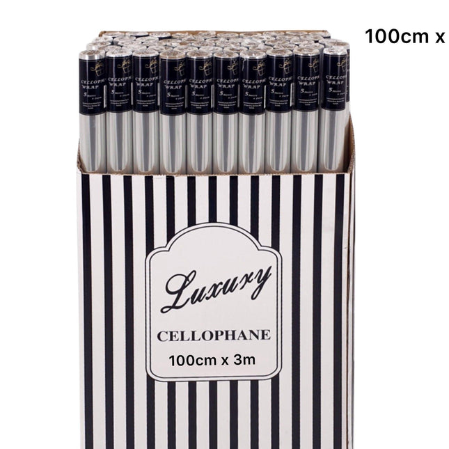bulk 50 Cellophane 100cmx3m on 38mm Core.