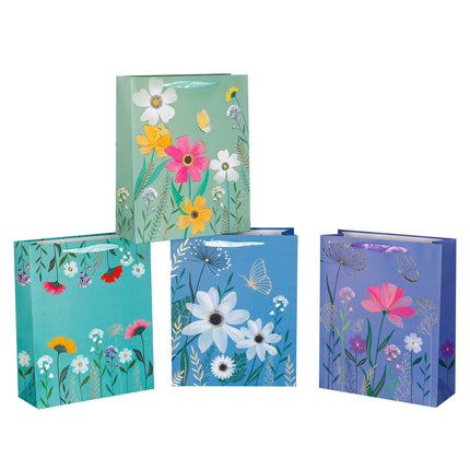 bulk 24 Large Blossom Meadow Gift Bag Assort 32cm.