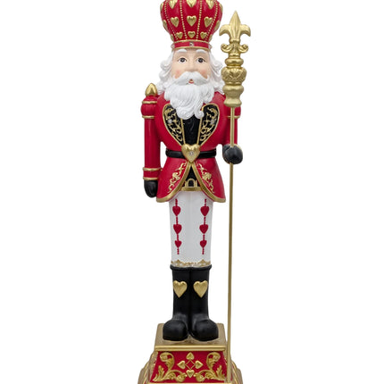 King Of Hearts Nutcracker Mgo 24x24x91cm