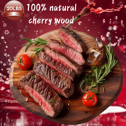 ASMOKE 100% Natural Cherry Wood BBQ Smoker Pellets (9kg / 20lbs).