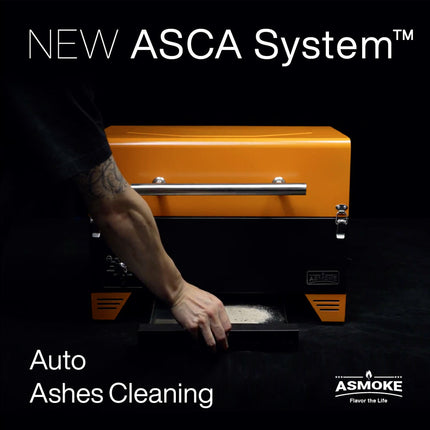 Asmoke AS350 Portable Wood Pellet Grill - Cyder Black.