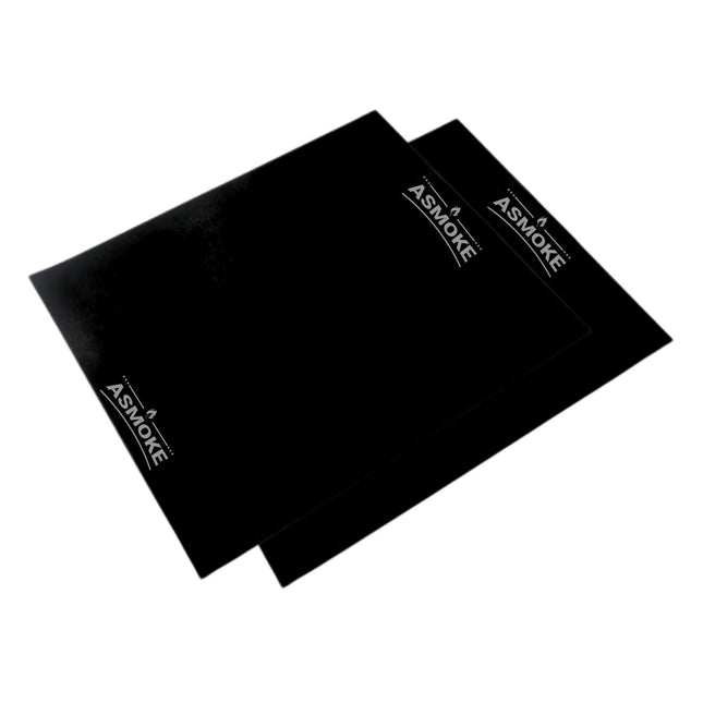 ASMOKE Premium Copper & Black BBQ Grill Mats (2-Pack) - Non-Stick PTFE Coating, Cooking Mats| Reusable and Easy to Clean.