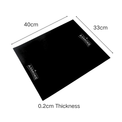 ASMOKE Premium Copper & Black BBQ Grill Mats (2-Pack) - Non-Stick PTFE Coating, Cooking Mats| Reusable and Easy to Clean.