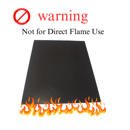 ASMOKE Premium Copper & Black BBQ Grill Mats (2-Pack) - Non-Stick PTFE Coating, Cooking Mats| Reusable and Easy to Clean.