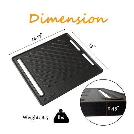 ASMOKE Pre-Seasoned Matte Enamel Cast Iron Reversible Grill/Griddle.