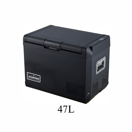 ASMOKE Premium Mini Fridge | 47L Compact Refrigerator with Roll-Bond Evaporator & Internal Light.