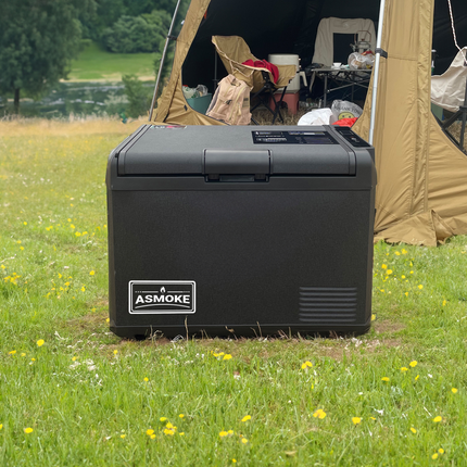 ASMOKE Premium Mini Fridge | 47L Compact Refrigerator with Roll-Bond Evaporator & Internal Light.