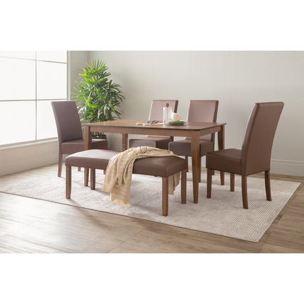 Allergo Dining Table 150cm Timber Dining Table - Cocoa.