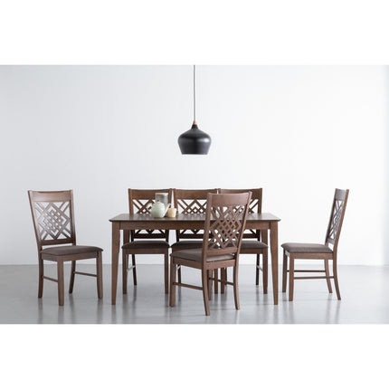 Allergo Dining Table 150cm Timber Dining Table - Cocoa.