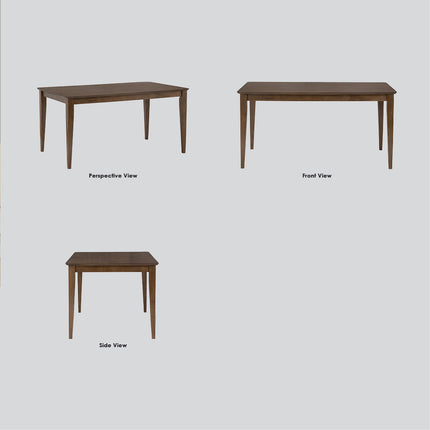 Allergo Dining Table 150cm Timber Dining Table - Cocoa.