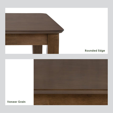 Allergo Dining Table 150cm Timber Dining Table - Cocoa.