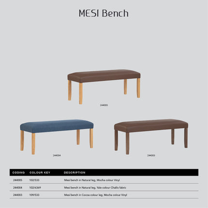 Mesi bench Ottoman - Natural.