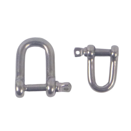 Swimerz Stainless Steel D Shackles, Size 1, 10 pack.