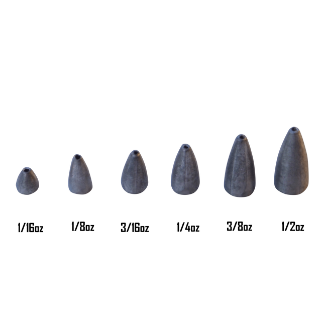 Swimerz 1/8 oz Lead Bullet Sinker - Qty 20 Pack.
