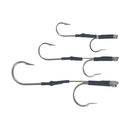 Swimerz Jigging & Trolling Hooks, 180 Double, 10/0, Qty 3.