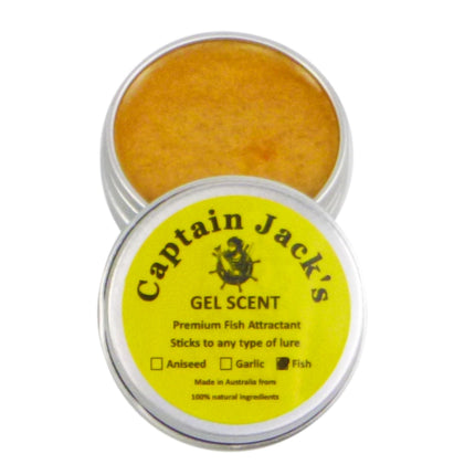 Captain Jack's Gel Scent - Fish, 15 gm Tin.