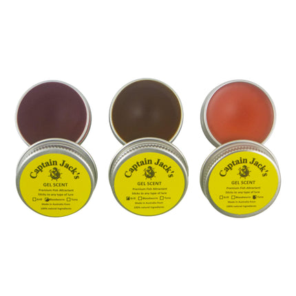 Captain Jack's 'Frenzy' Gel Scent - 3 Pack, Bloodworm, Krill, Tuna.