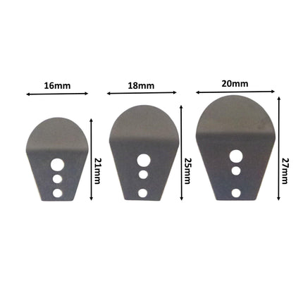 Artizan Swim Jig Blade, 21 x 16mm, Small, 10 pack.