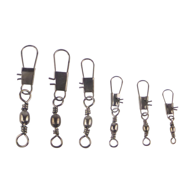 Swimerz Barrel Swivel w Interlock Snap, Size 3, 15 pack.