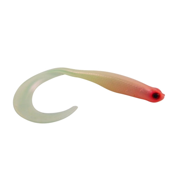 Swimerz 100 mm VTail Soft Plastic Lure, Bubblegum, 5 pack.