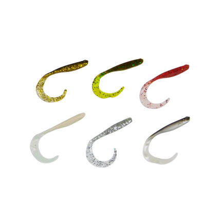Swimerz 75 mm VTail Soft Plastic Lure, Mullet, 8 pack.
